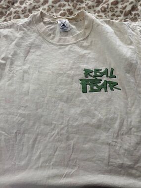 Vintage Delta Cream T-Shirt with Blue and Red Logo